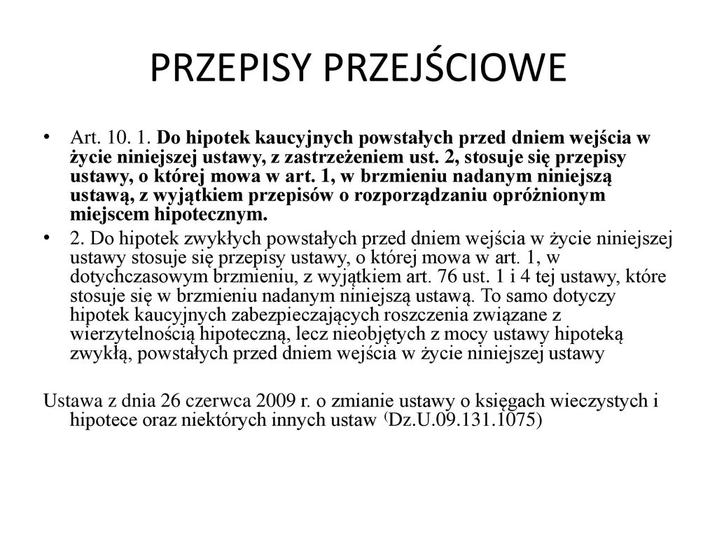 Zmiana Wierzyciela Hipotecznego Ppt Pobierz